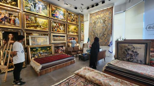 عکس فرش ایران | فرش و تابلو برش دستباف در اهواز(خوزستان)